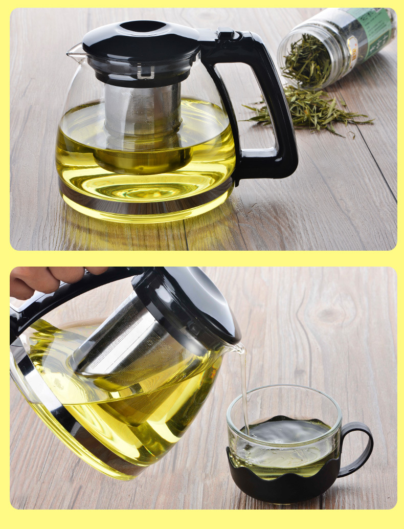 家用户外耐热花茶壶茶壶耐高温过滤茶具功夫泡茶壶大容量玻璃茶壶详情15