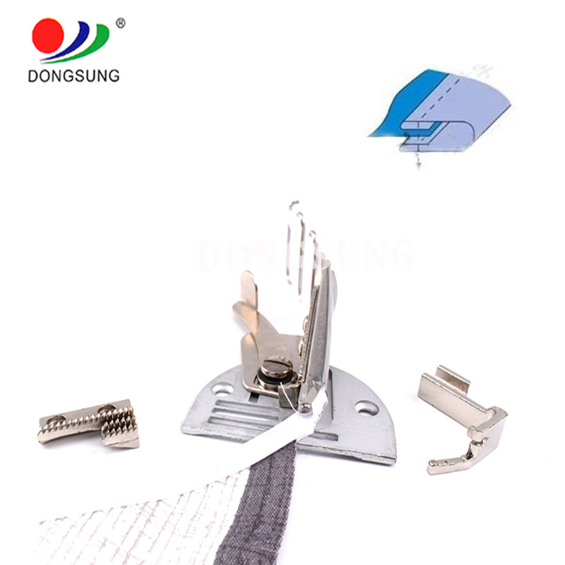 Flat car computer car A10 double wrapping four-fold curling and pulling cylinder industrial flat sewing machine 撸子/ edge wrapping machine/edge wrapping cylinder pic 2