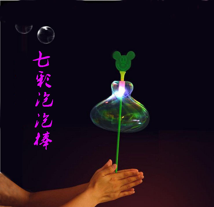Ever-changing magic bubble sticks, ever-changing Twisty music ribbon magic sticks, bubble flower magic sticks, flashing and glowing sticks pic 1