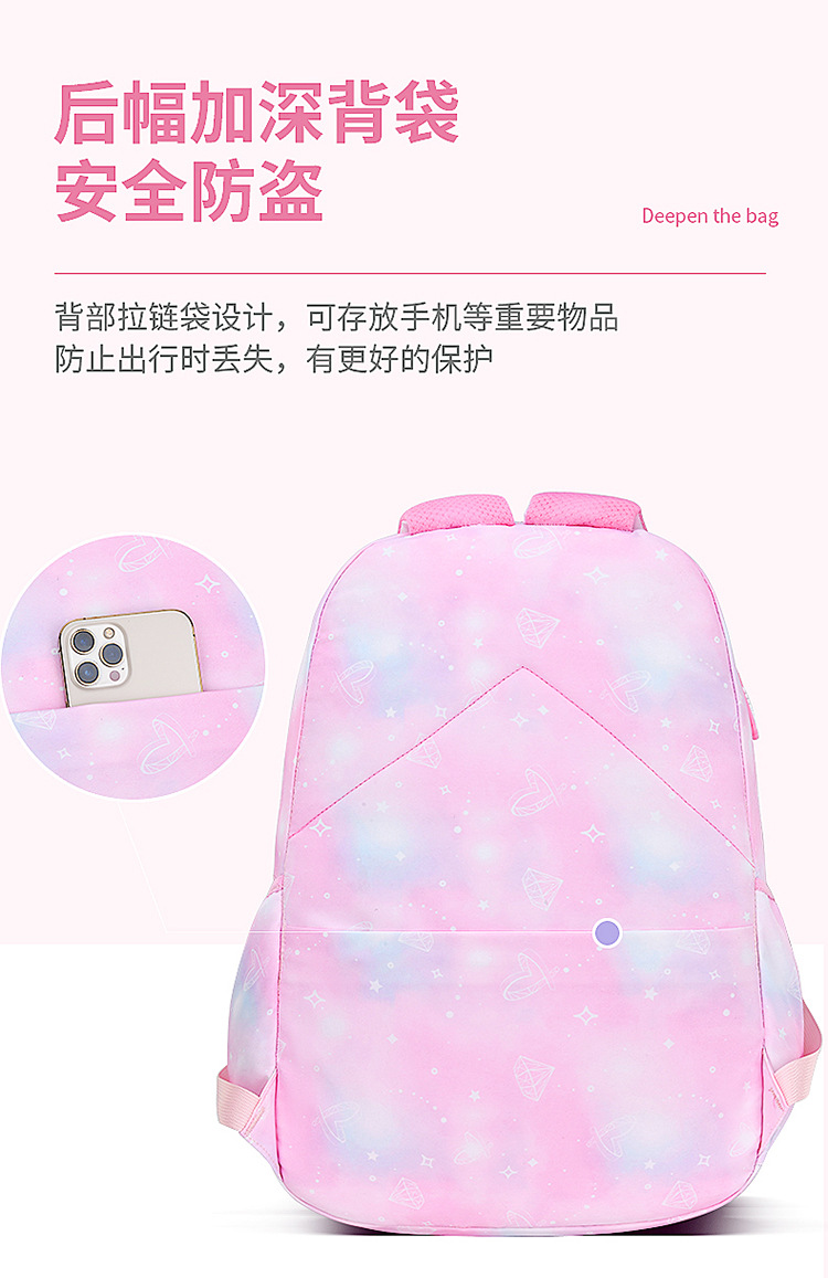 2022 nuevo influencer escuela primaria niños mochila para niñas niñas 1-3-6 grado ligero reducción negativa impermeable al por mayor pic 10