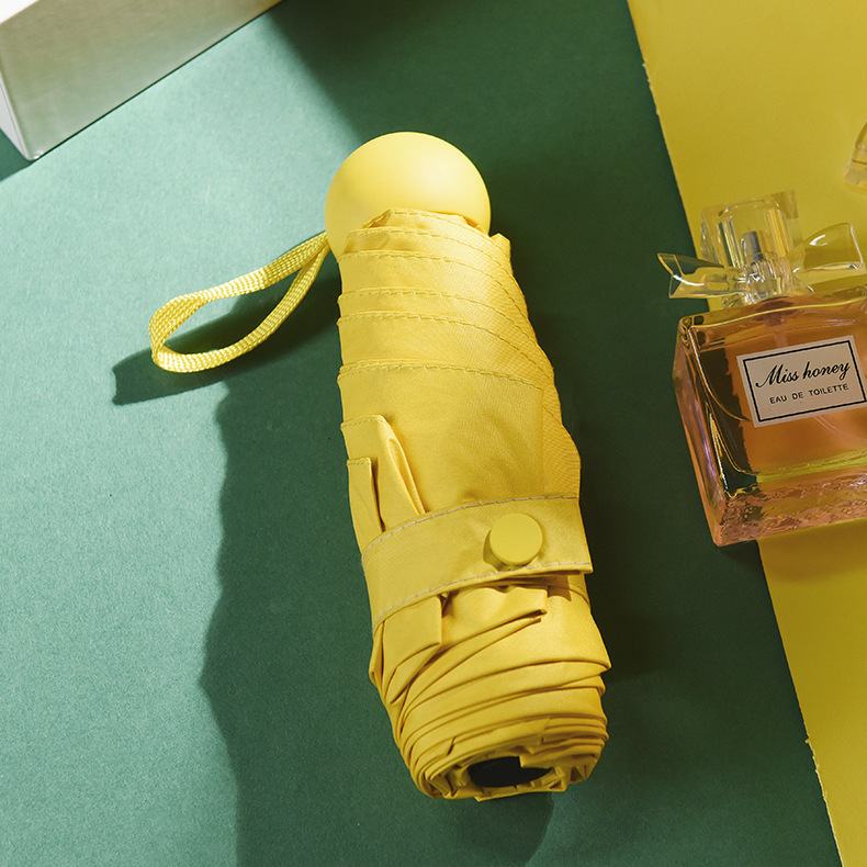 50% off capsule umbrella, sun protection umbrella, black rubber sun umbrella, gift advertisement umbrella, printed LOGO, 60% off umbrella pic 38