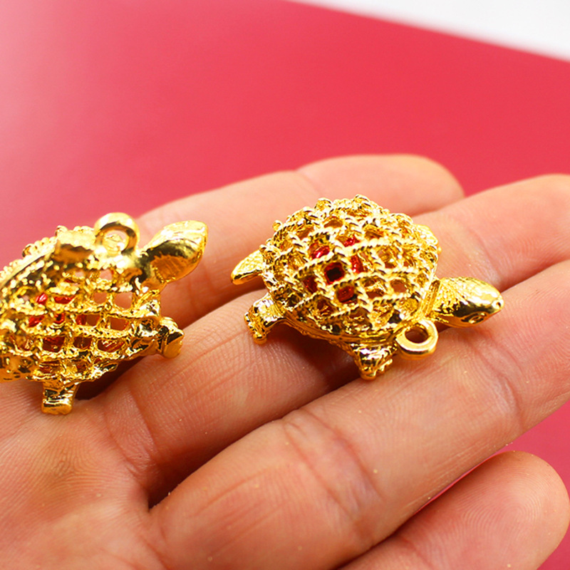 Bell Golden Turtle Keychain mobile phone pendant, Auspicious Prosperity tree pendant, gold and silver Turtle mobile phone pendant, Golden Turtle King Eight pic 21