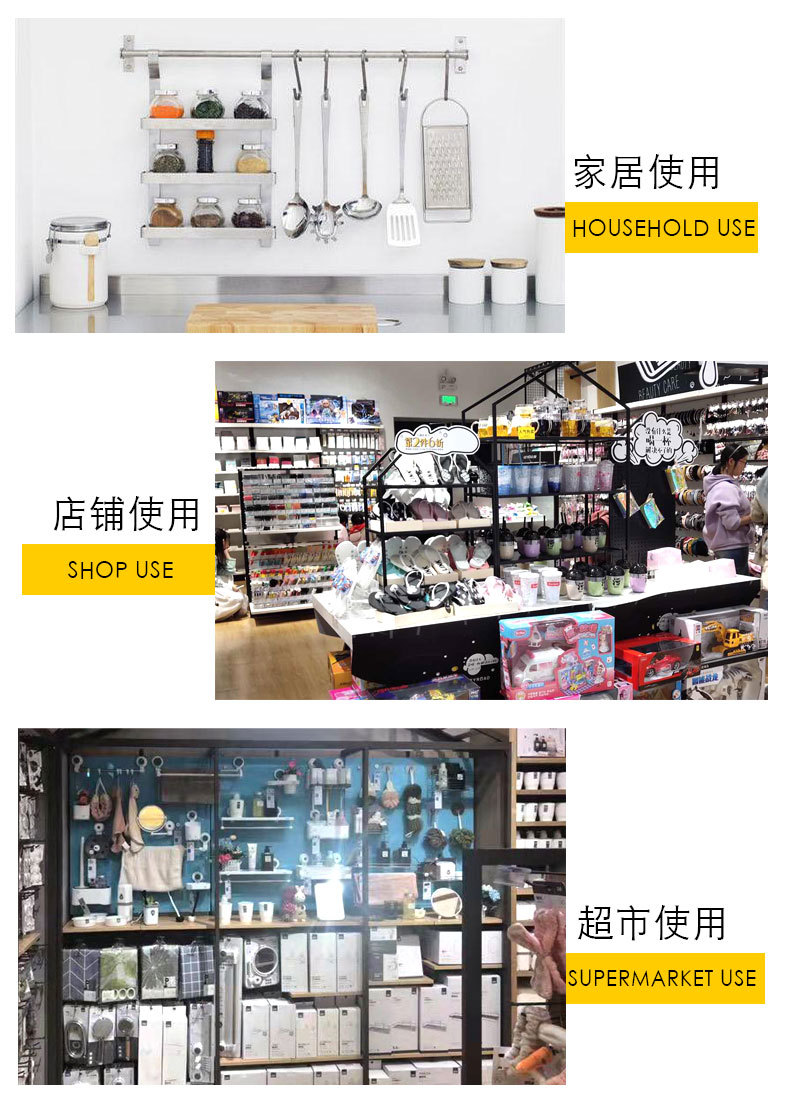 S-shaped hooks, metal hooks for clothing packaging, supermarket hardware, iron hanging hooks, plastic-coated and electroplated S-shaped iron hooks wholesale pic 10