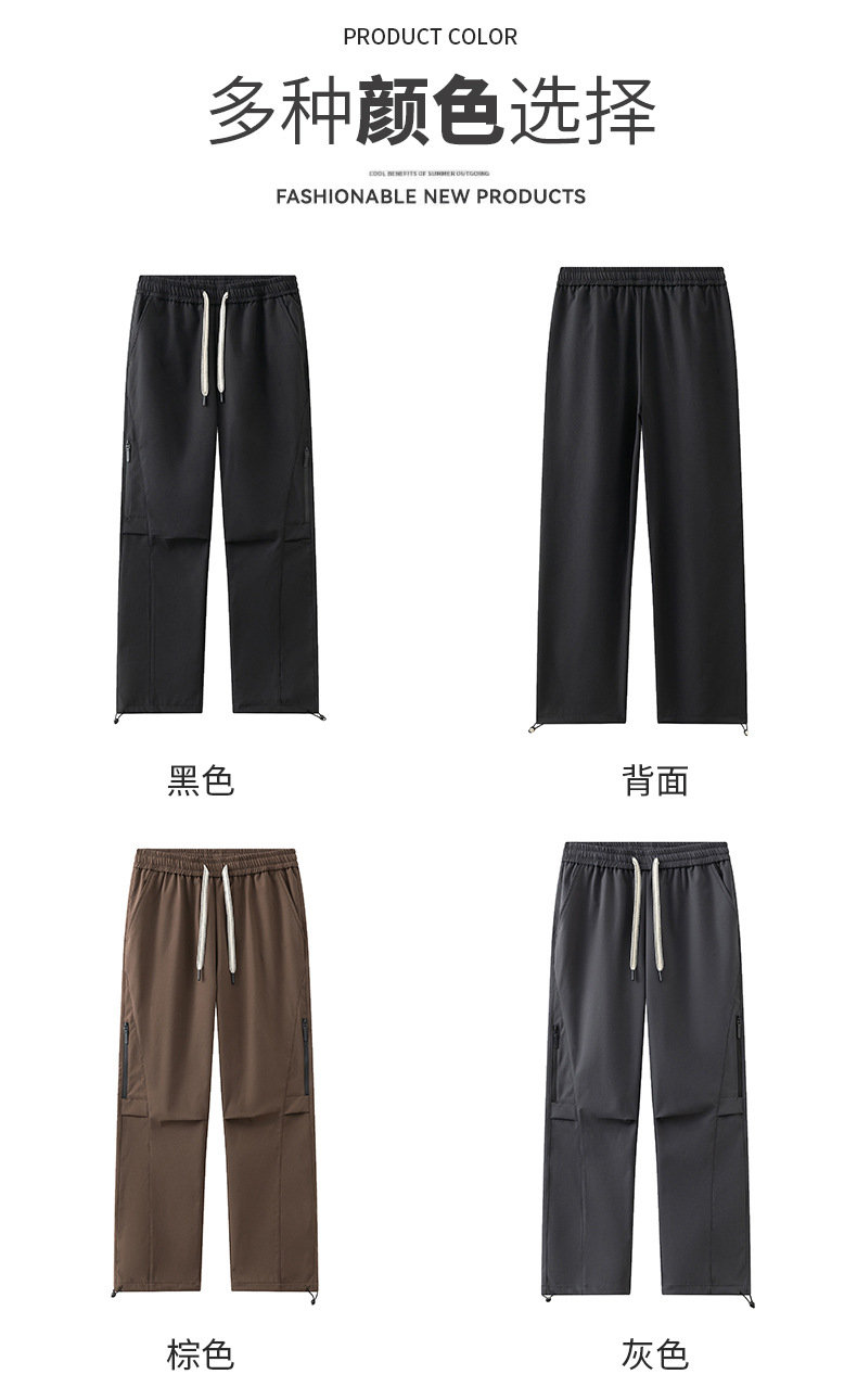 夏季新款工装裤男宽松男士休闲裤青少年裤子潮牌男装微喇裤冲锋裤详情9