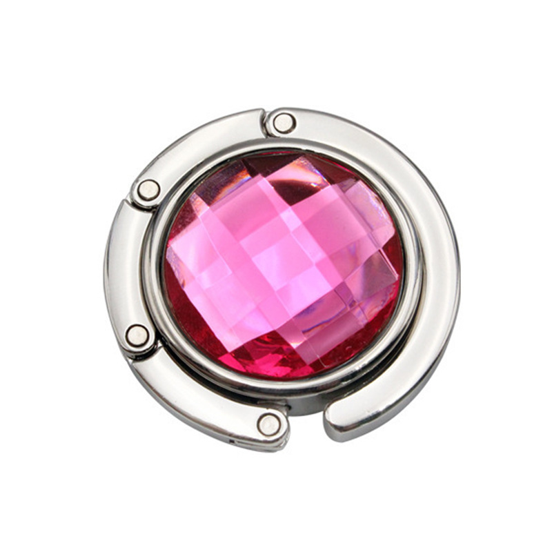 创意折叠包包挂钩便携圆形金属挂包器无痕办公室折叠桌面挂钩批发详情20