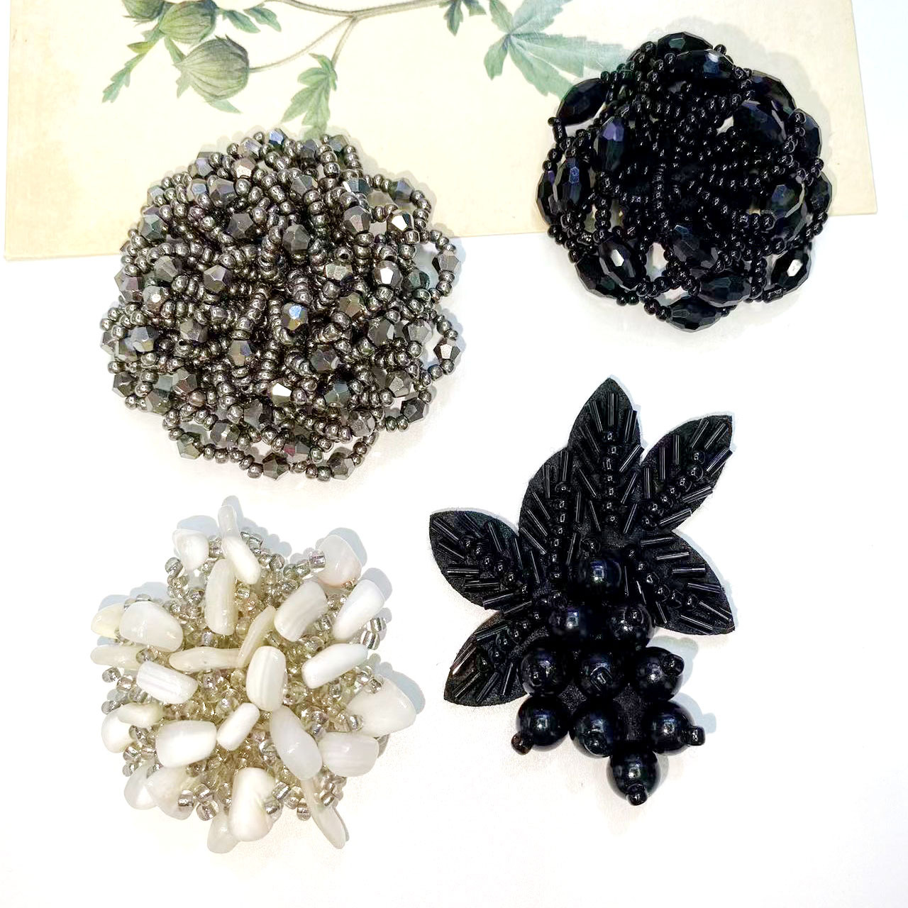 Cristales flores ropa zapatos sombreros tocados orejeras broches accesorios accesorios accesorios materiales vestidos calcetines accesorios accesorios pic 15