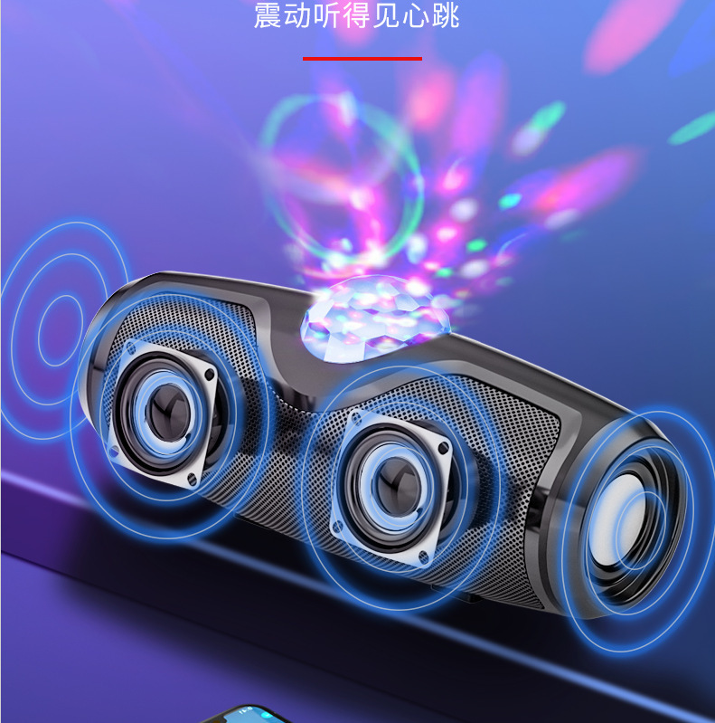 The Yayunshi C7 crystal Glass wireless Bluetooth speaker is a new cross-border product with a fashionable low-frequency computer and TWS small speaker. The glass cup design is unique and charming pic 18