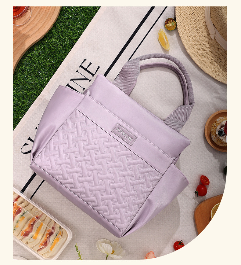 New croissant hand-held square ice pack, office worker lunch box pack, student lunch box pack, large-capacity insulated meal pack pic 16