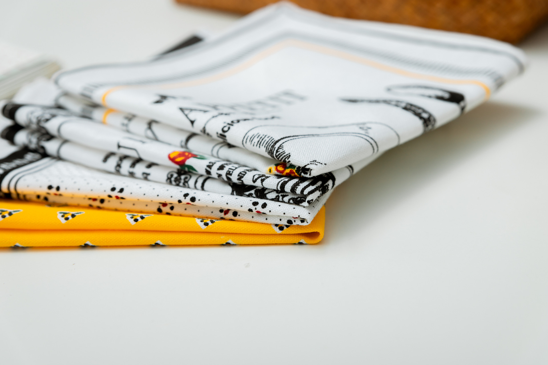 Nordic-style tea towels, placemats, cotton and linen fabric napkins, square home anti-slip napkins, cross-border food background cloth pic 41