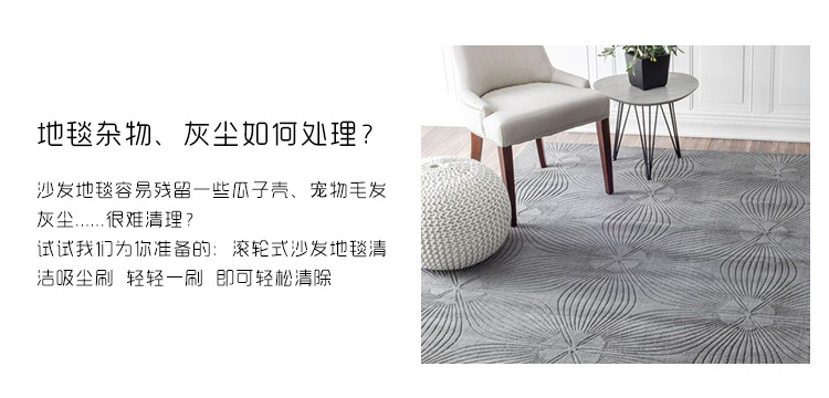 Handless dust removal brush, carpet vacuum cleaner, electrostatic brush, clothing cleaning brush wholesale, bed sheet, quilt, sofa bristle roller pic 2