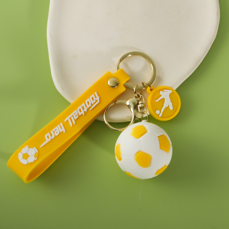 创意足球钥匙扣仿真迷你篮球挂件PVC软胶纪念品挂饰活动礼品批发详情29