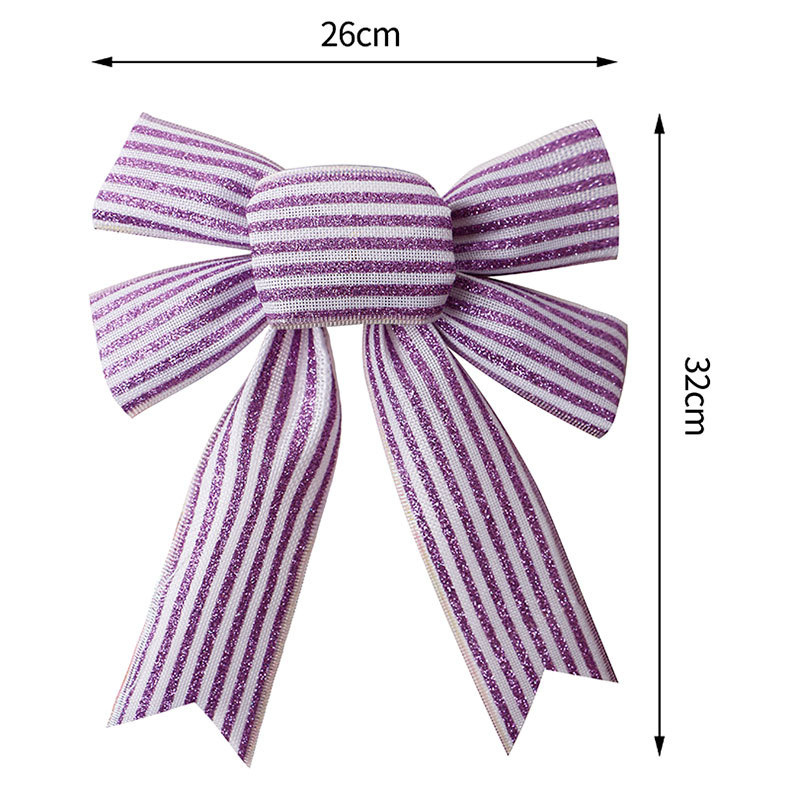 Wholesale of handcrafted Christmas tree ornaments and pendants with black, white, red and black checkered patterns made of Simisi faux linen ribbons pic 51