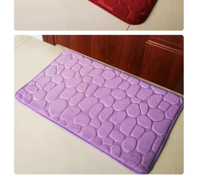 Alfombra coral fleece piedra en relevo hogar memory foam dormitorio baño engrosado absorbente alfombra alfombra antideslizante pic 20