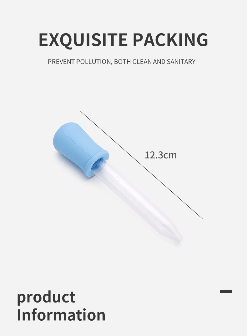 Food-grade dropper drug feeder, high suction power silicone drug dropper, test tube drug feeding tool, water-absorbing toy pic 6