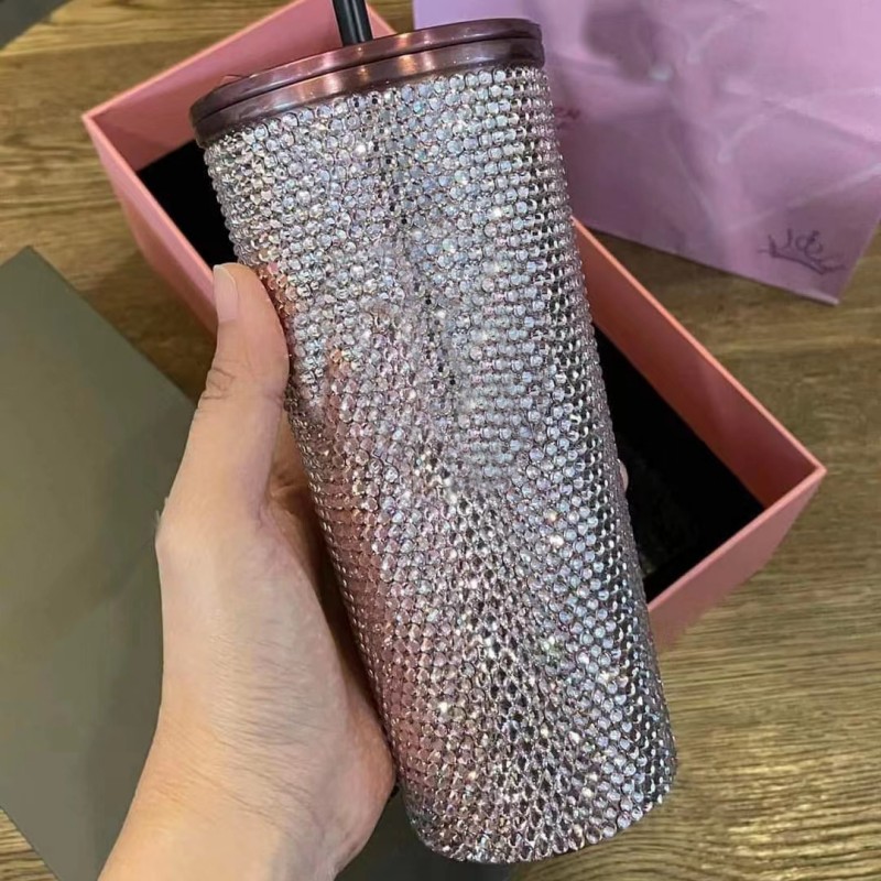 The lisa diamond insulated cup, the same as the Korean version of blackpink, isa Southeast Asian light luxury insulated stainless steel with a high level of appearance pic 2