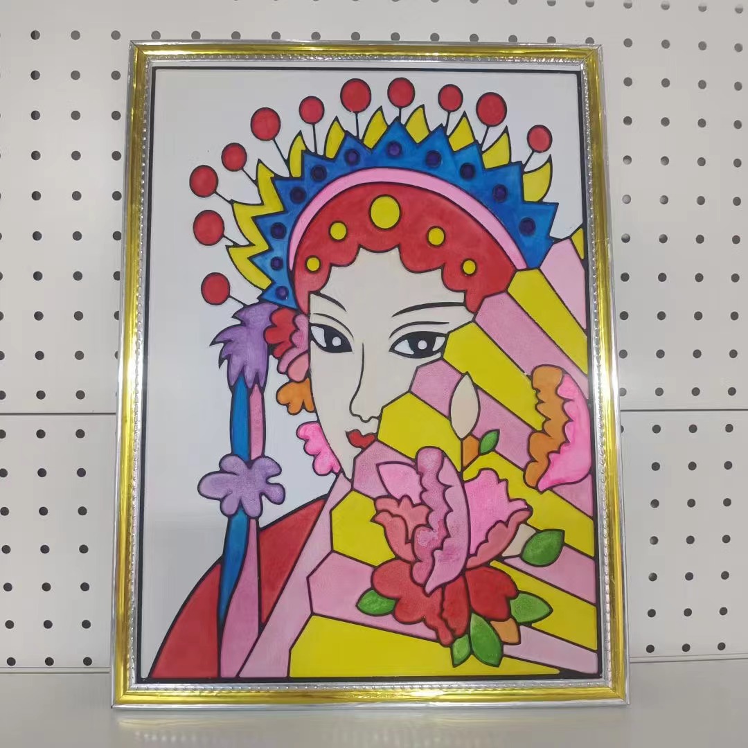 新款凹凸画立体浮雕画板DIY儿童涂鸦画填色广场夜市摆摊涂色画板详情15