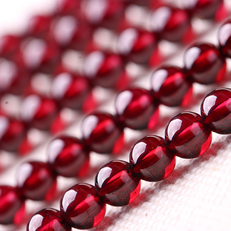 厂家直销 碧玺佛珠 石榴石多圈 草莓晶手串 月光石 水晶饰品手链详情4