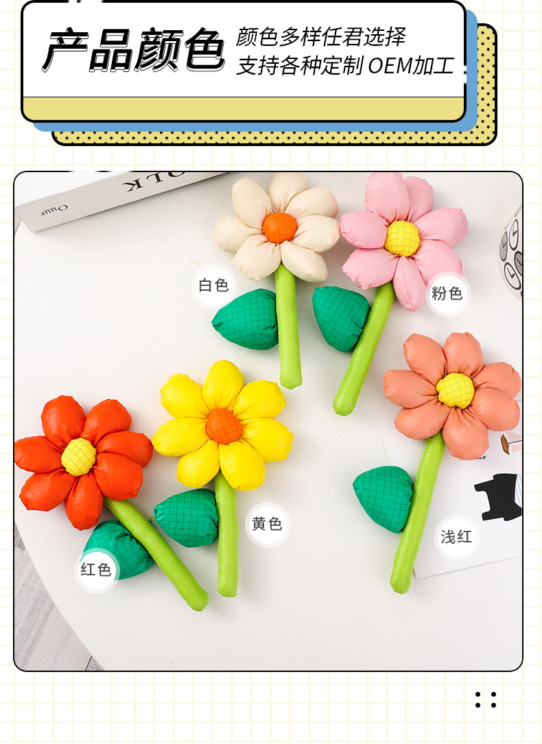 Wholesale of cute luggage, decorative accessories, diy small gifts, summer country-style tulip-colored flower brooches pic 8