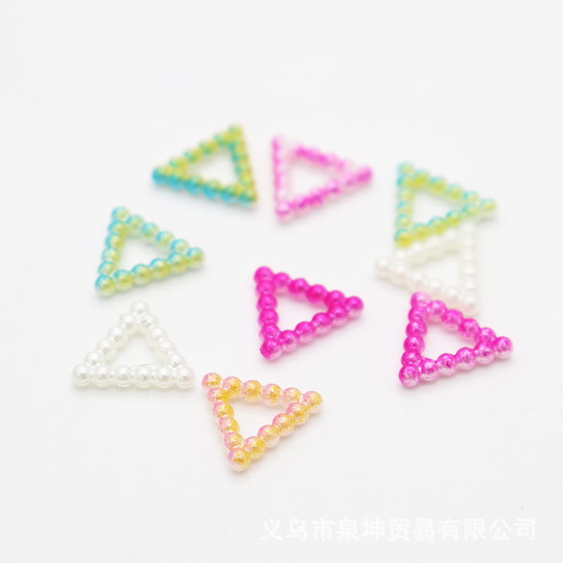 Factory direct sales of colorful ABS imitation pearl, irregular-shaped loose beads, cream resin, phone cases, hair clips, diy accessories pic 6