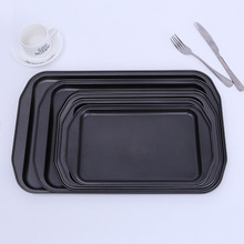 Steak frying pan 20-28cm, non-stick iron foldable steak pan, thickened striped square barbecue plate, wholesale for export pic 14