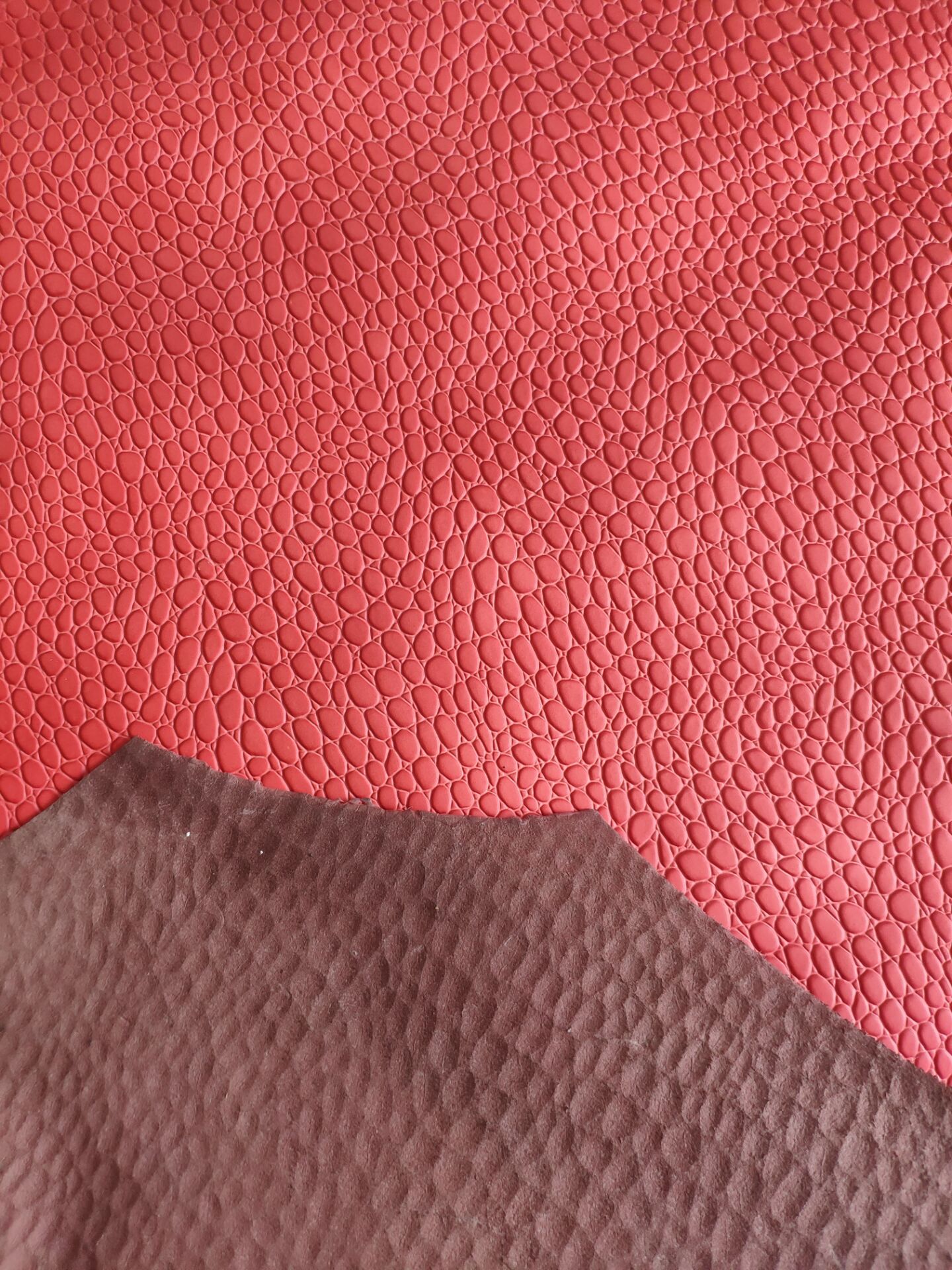 Custom-made two-layer cowhide with stone and crocodile patterns. All thicknesses can be customized pic 4
