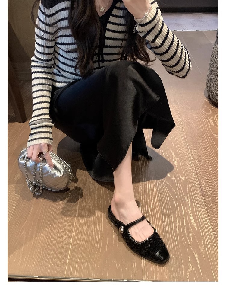 银色玛丽珍鞋亮片芭董舞鞋子真皮女鞋葡萄妈单鞋女2024春款女鞋子详情48