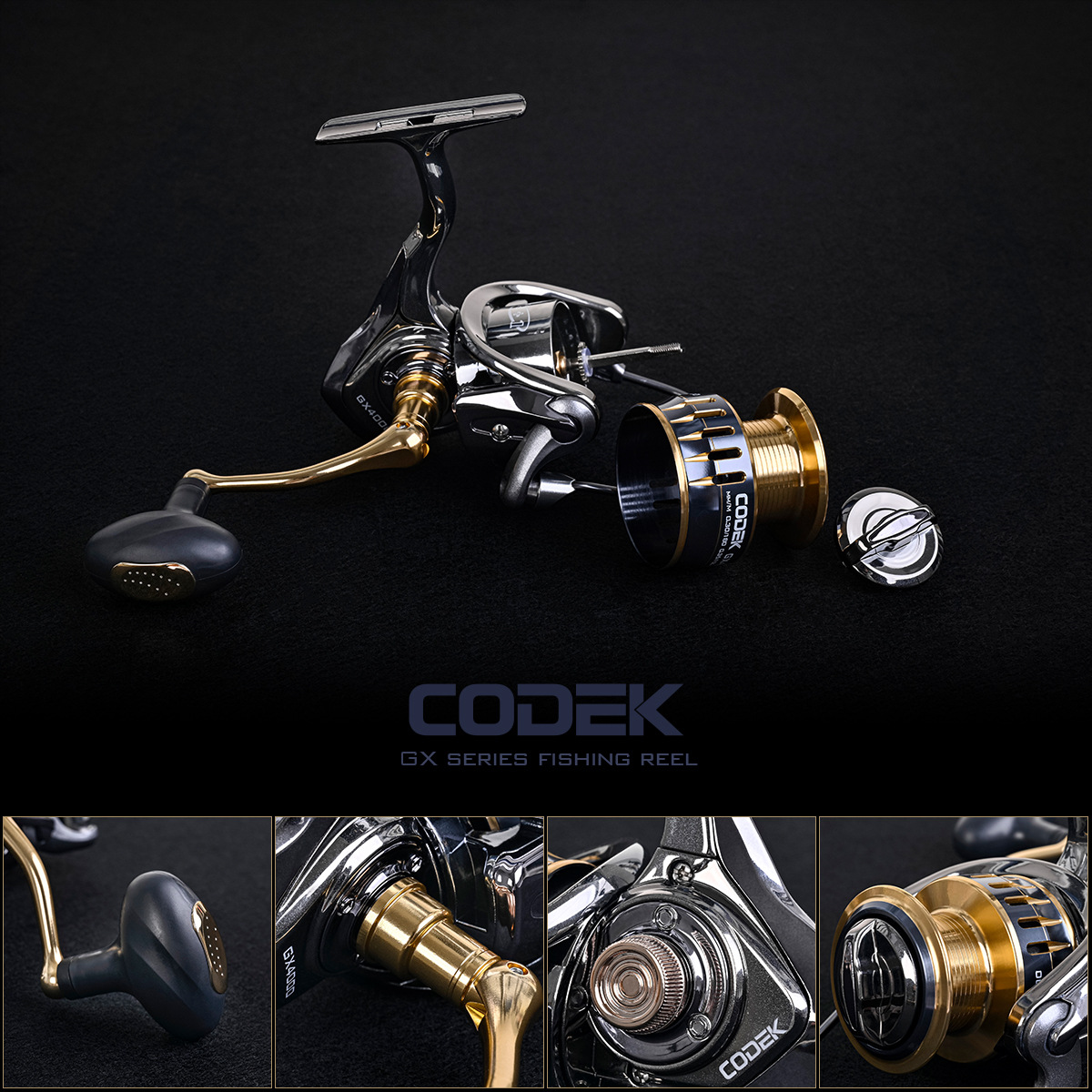 28150 CODEK [GX Sea Fishing Spinning Wheel] Metal Swing arm Line Cup Lure Fishing Reel Fishing Gear 1 pic 7