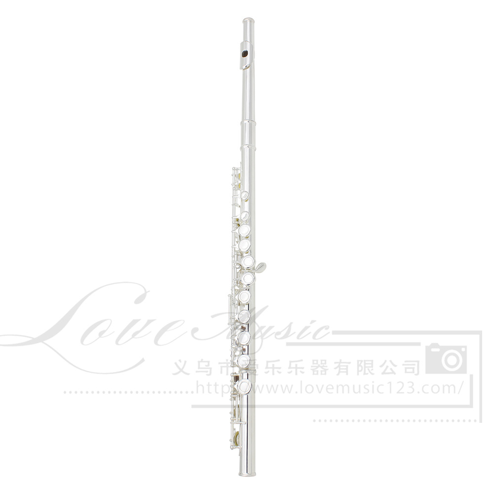 Lade 16-hole flute, C major color flute, nickel-plated closed key with E key, professional brass instrument flute flute pic 5