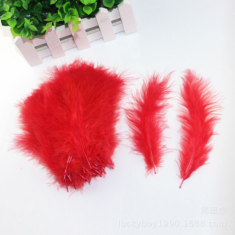 DIY cat teaser filled with fire chicken feather balls and pointed tail fleece, wedding and festival colorful feathers pic 38