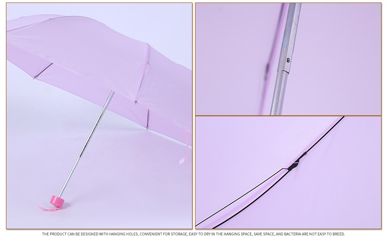 8K couple patterned short-handled umbrellas, three-fold umbrellas, portable mini folding umbrellas, 10-yuan store supply in Linyi pic 12