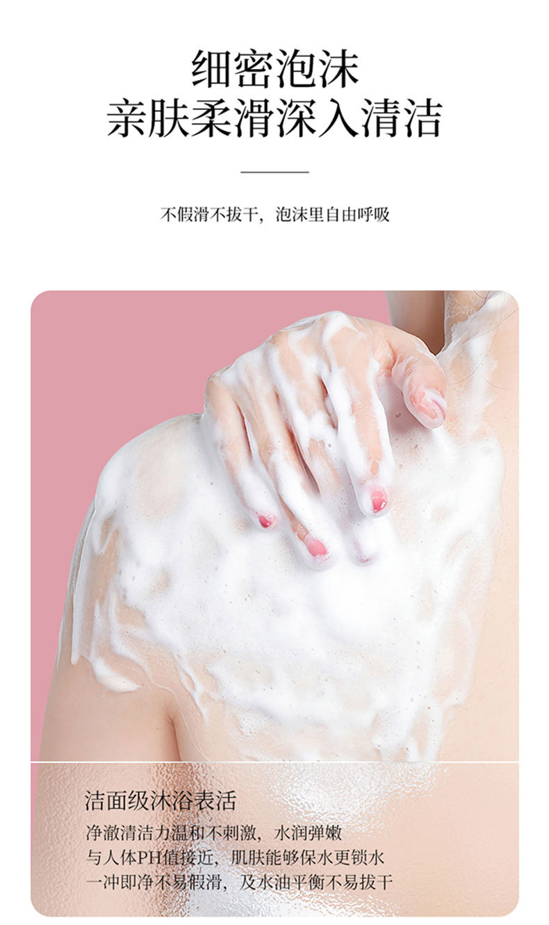 Wholesale Shiji Xinfu Body Wash: Smooth, long-lasting fragrance, moisturizing, high-end faux body scent, unique cleansing pic 5