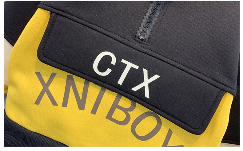 Spring and Autumn Korean version sports two-piece set, stylish and cool baby clothes for boys pic 11