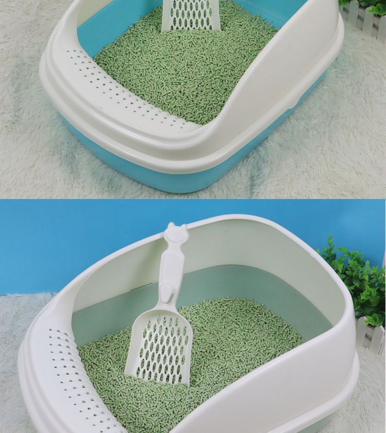 Semi-enclosed, raised cat litter box, large-space anti-splash cat litter box, pet cleaning supplies pic 12