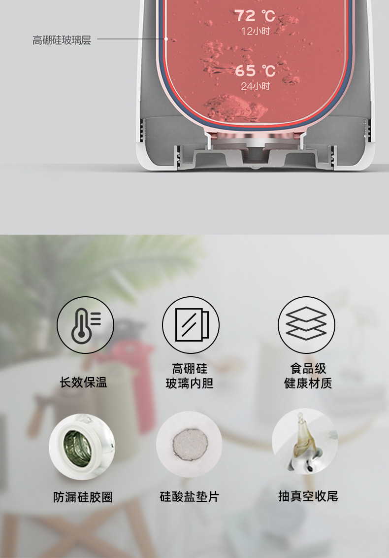 Wholesale cross-border European-style insulated kettles with wooden handles, simple coffee kettles, household fashionable insulated bottles and water kettles as gifts pic 5