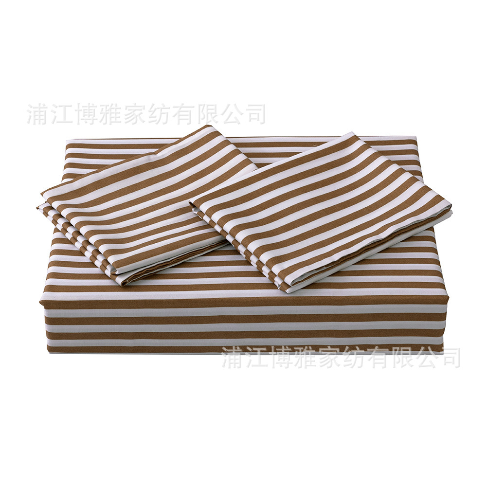 Cross-border supply Amazon best-selling bedding two-piece set, duvet cover, pillowcase, checkered and striped three-piece set manufacturer wholesale pic 13