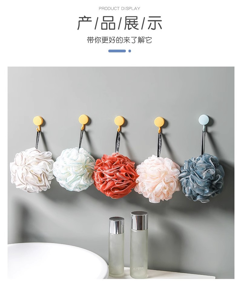 蕾丝沐浴球大号高档不散超柔软浴花球搓澡洗浴球女沐浴洗澡神器详情19