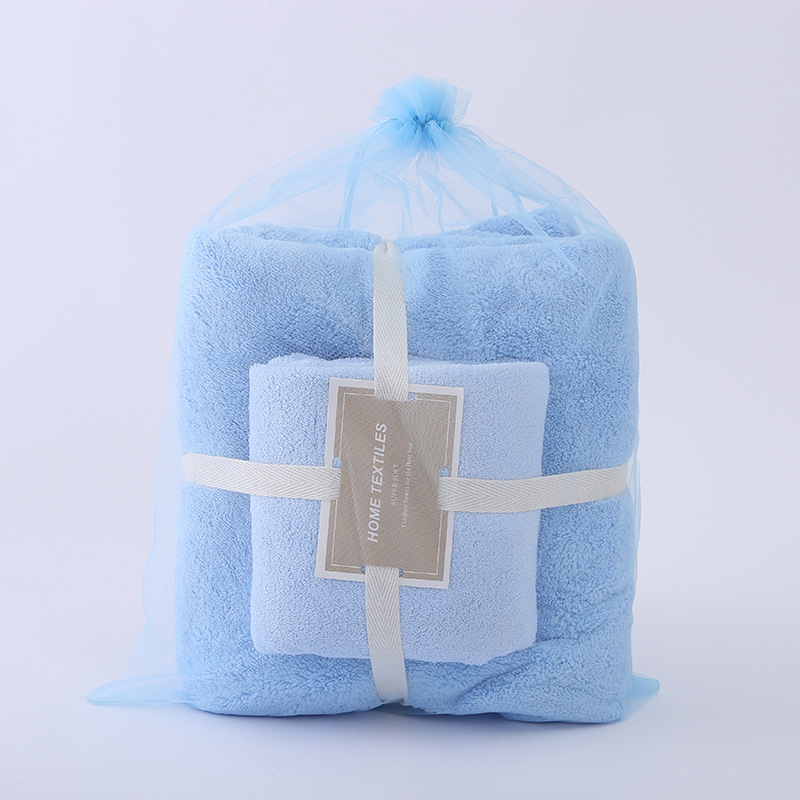 珊瑚绒卫浴两件套加厚柔软吸水浴巾淋浴套装男女同款洗澡毛巾详情22