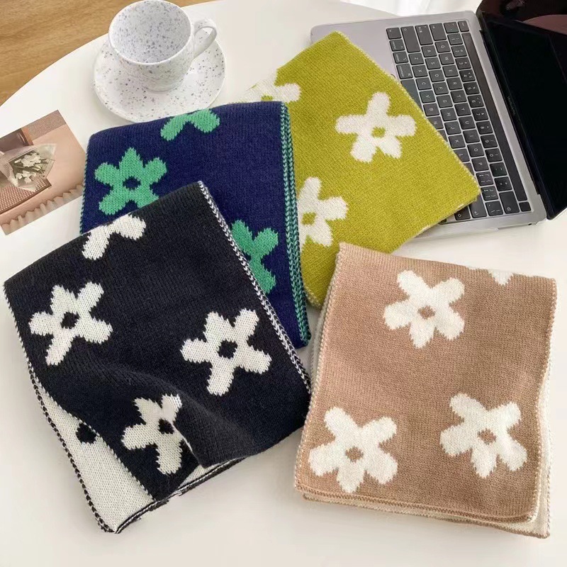 新款秋冬季围巾高级感仿羊绒百搭针织披肩韩版纯色保暖围巾情侣详情6