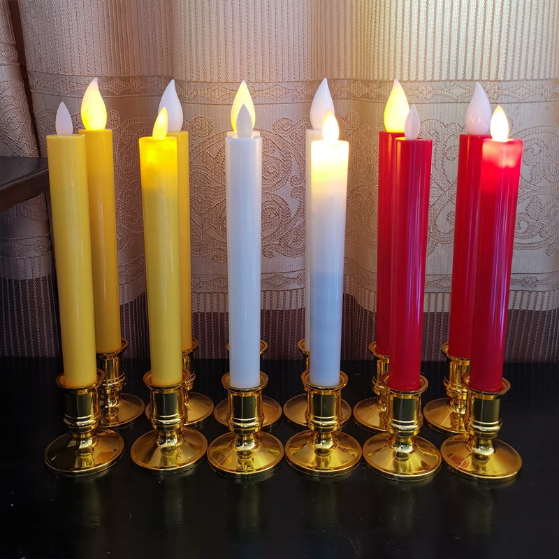 Long-pole electronic candles for Buddha and blessing, swinging decorative handicrafts and ornaments pic 1