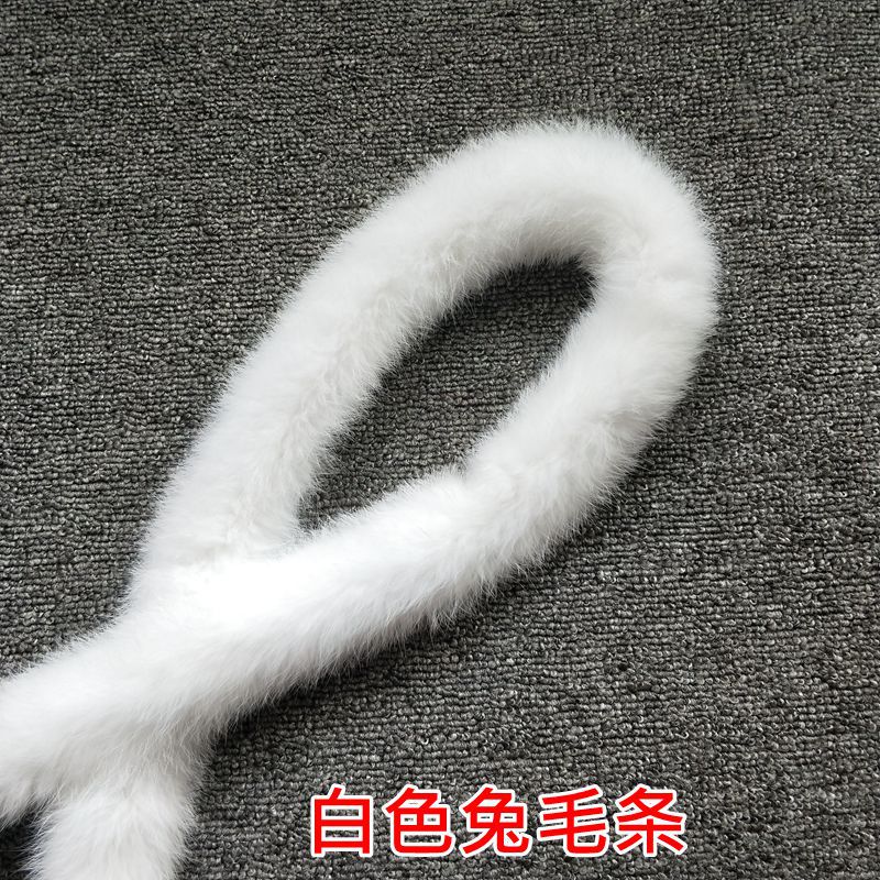 Wholesale of rabbit fur, wool strips, wool edge strips, sandwich strips, lace, winter fur, wool edge Hanfu, capes and other fur clothing accessories pic 11