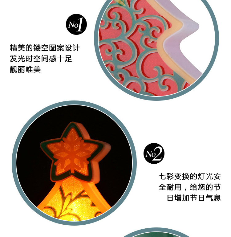 跨境圣诞节LED发光圣诞树装饰品圣诞灯光装饰品圣诞树爆款挂件详情14