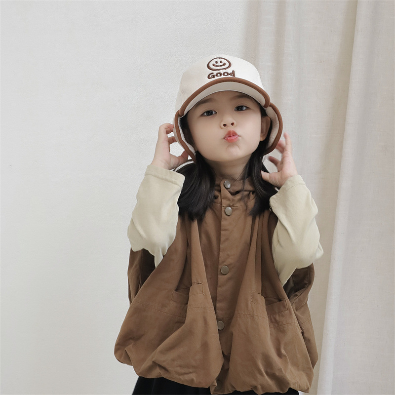 儿童帽冬男童毛呢加绒护耳雷锋帽宝宝鸭舌帽保暖棒球帽韩版学生潮详情20