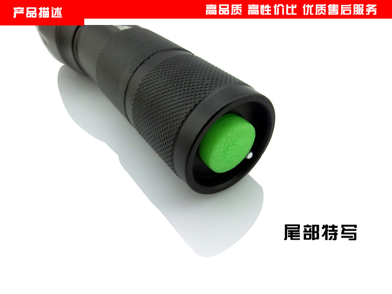 热卖爆款+厂家直销XML-T6/U2 L2伸缩变焦迷你强光充电手电筒 pic 12