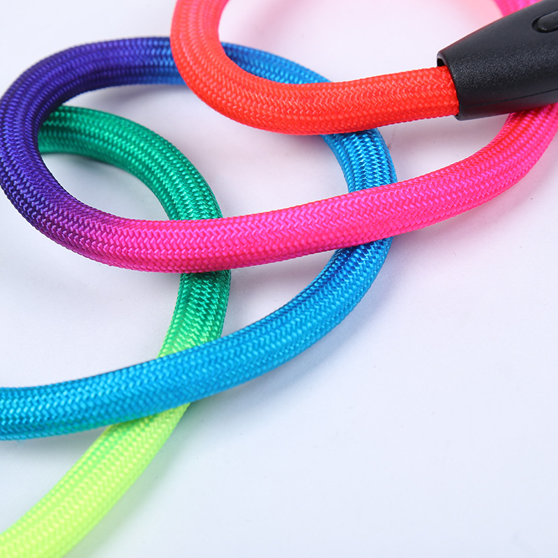 Pet chest and back straps, traction ropes, colorful round ropes, nylon handles, round ropes, rock climbing chest and back covers, wholesale pet supplies pic 5