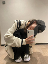 X*Z   row毛衣羊毛V领秋季针织衫毛衣v领上衣女秋冬季廓形厚实详情7