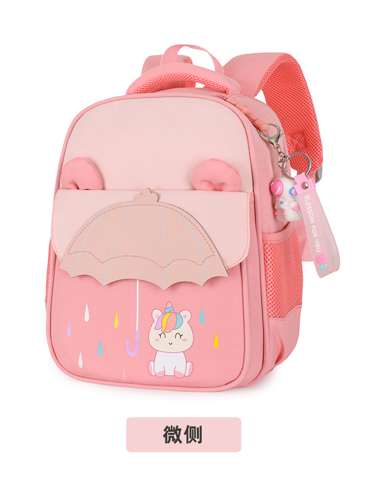 New color-matched cartoon backpack for middle and large classes of primary school students, as well as backpacks for boys and girls in preschool classes pic 46