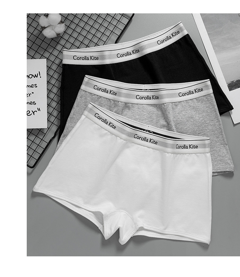 秋冬全棉散装内裤女纯棉裆7A中腰抗菌打底裤透气女士平角三角裤详情8