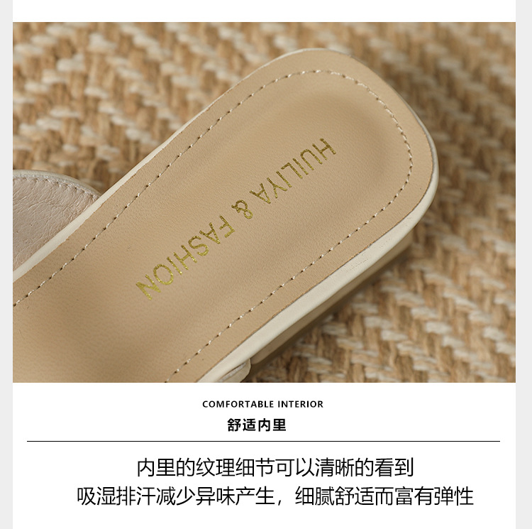 2023新款气质中跟半拖单鞋包头半拖鞋女夏外穿凉拖穆勒鞋2833-2详情9