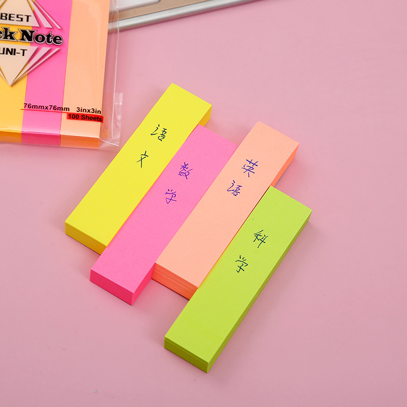 Factory direct sales of tear-off sticky notes, simple student sticky notes, office sticky notes that can print takeout logos, custom-made sticky notes pic 3