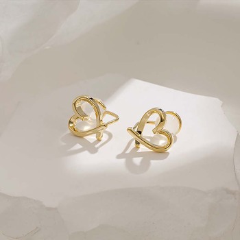 Small C-shaped smooth geometric pattern scented plate ear clips for women, no ear piercings, wearable earrings, elegant earrings factory direct sales pic 15